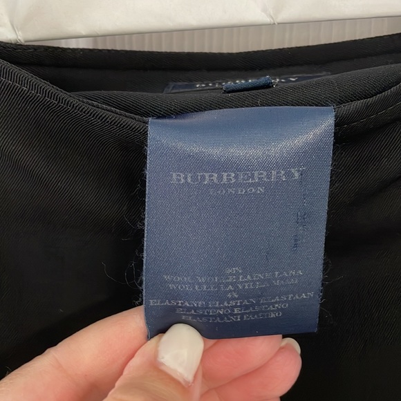 Burberry Black Skirt w Rope Belt Size US 10 - Picture 5 of 6